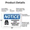 Signmission Hazardous Area Hazmat Suit Required OSHA Notice Sign, Aluminum, 18in W x 12in L, 2PK OS-2PACK-NS-A-1218-L-13317 - alternate 4